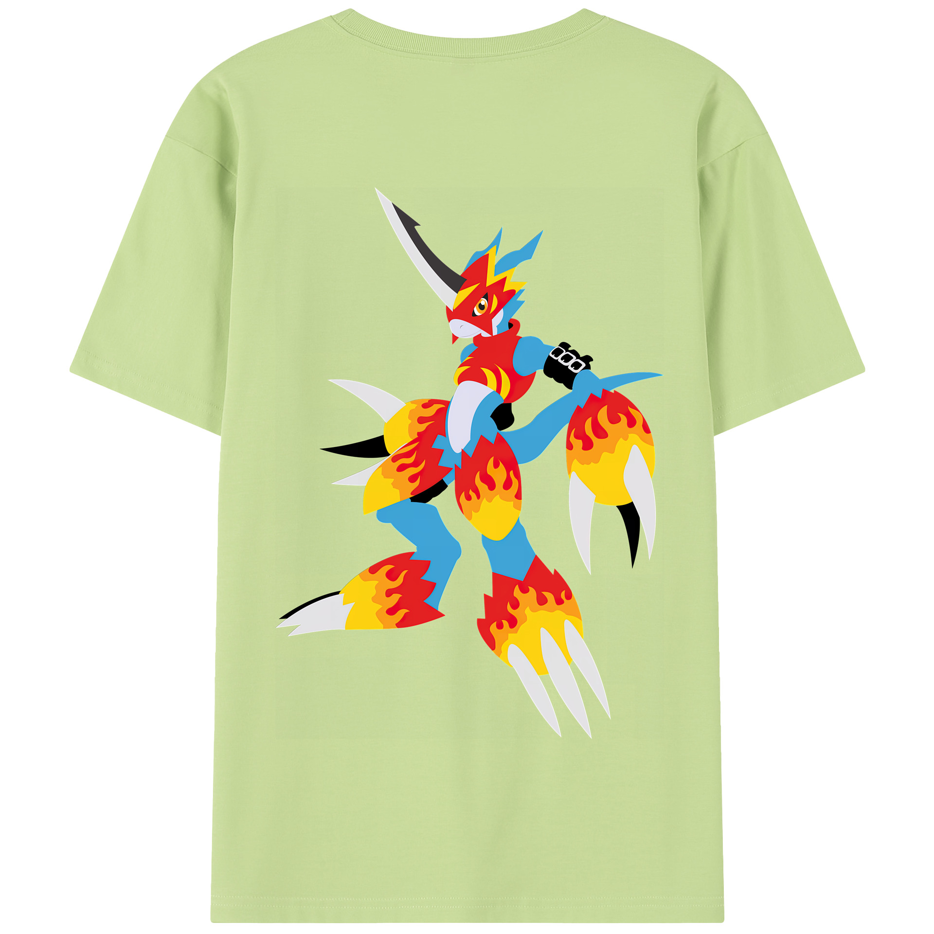 （画像用） Digimon デジタルモンスター/デジモン 綿100％半袖Tシャツ（背面プリント）